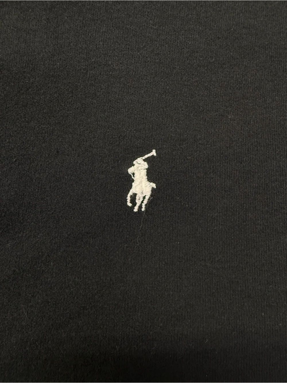 Vintage 90’s Ralph Lauren Sport Black Polo with White Pony Logo Boy’s XL
